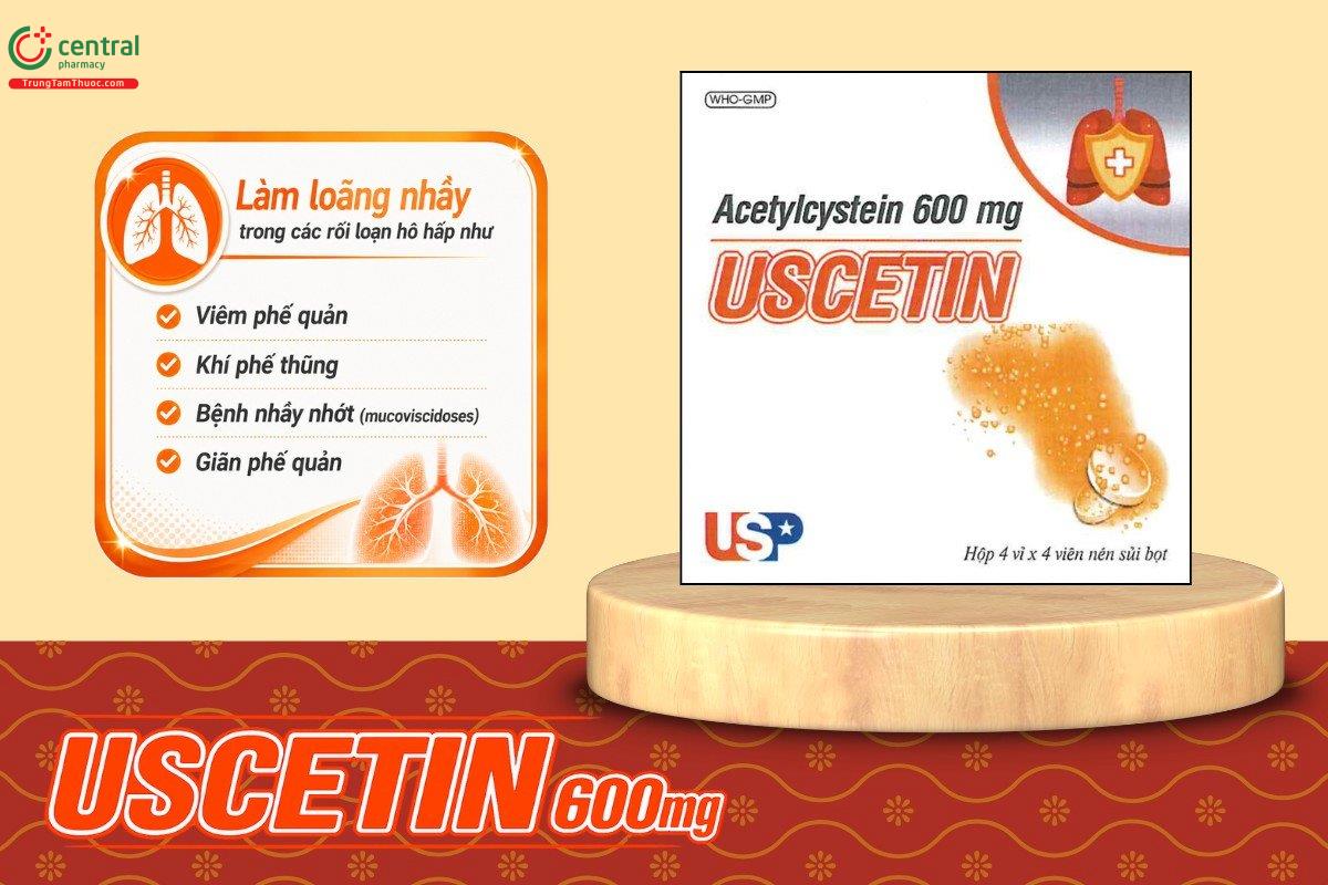 Chỉ định của thuốc Uscetin 600mg