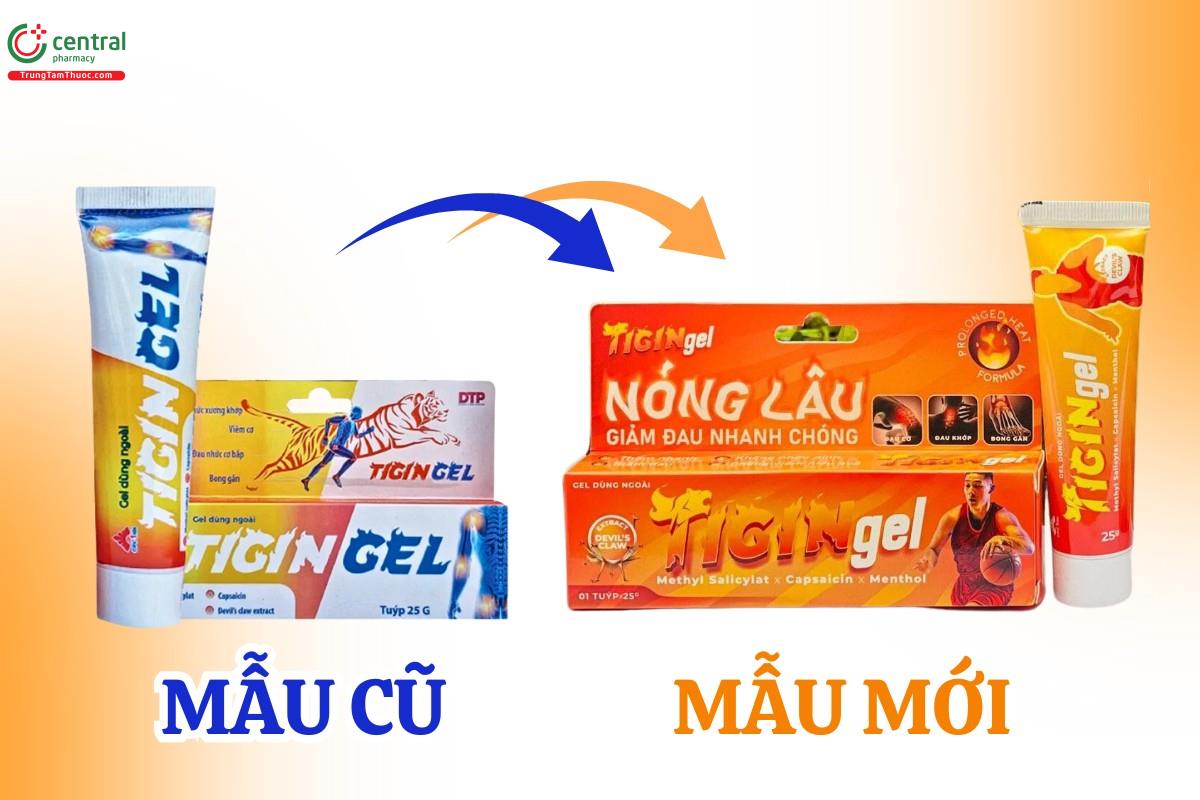 Thay đổi mẫu Tigin Gel 25g