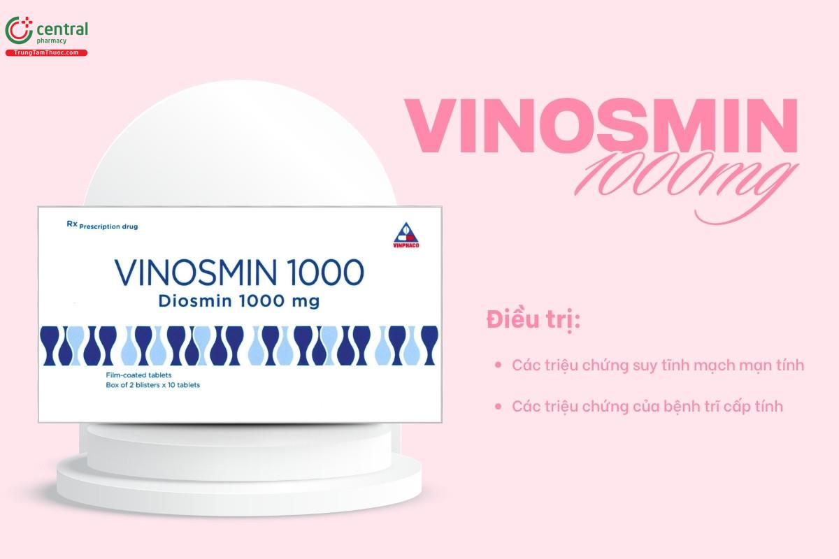 Tác dụng của thuốc Vinosmin 1000mg