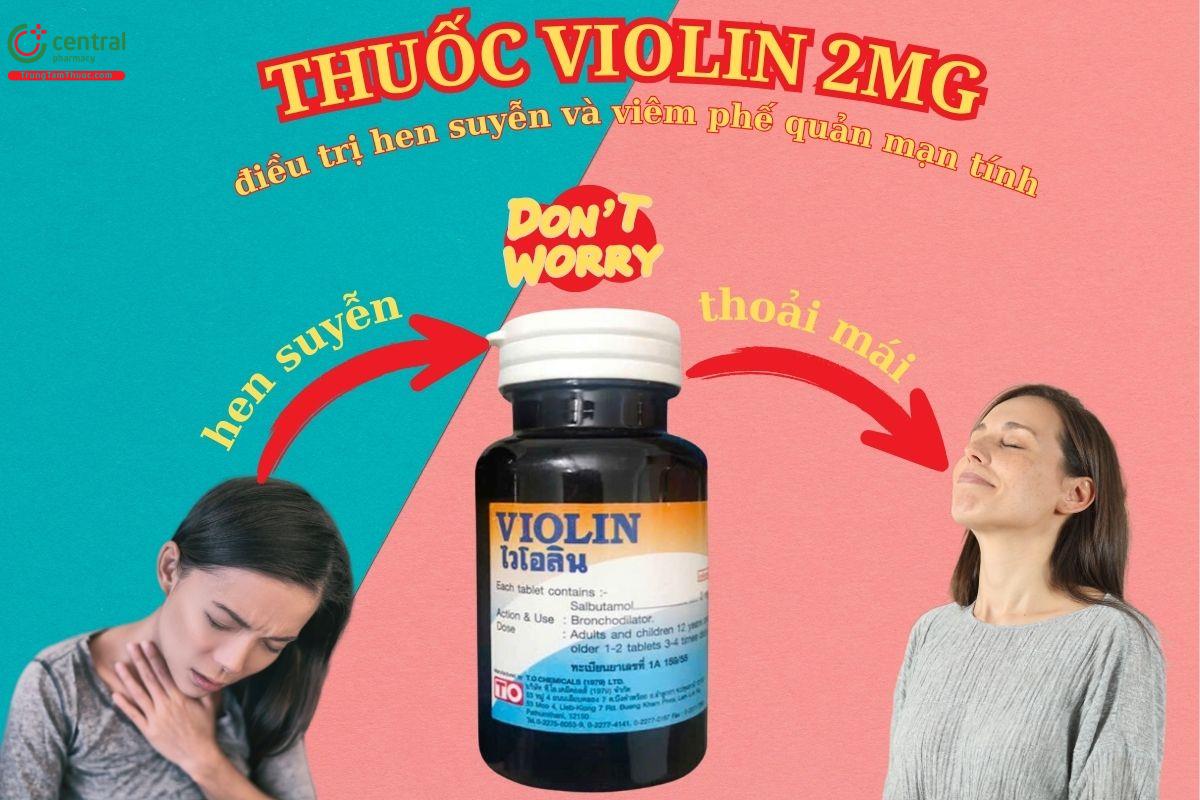 Thuốc Violin 2mg điều trị hen suyễn