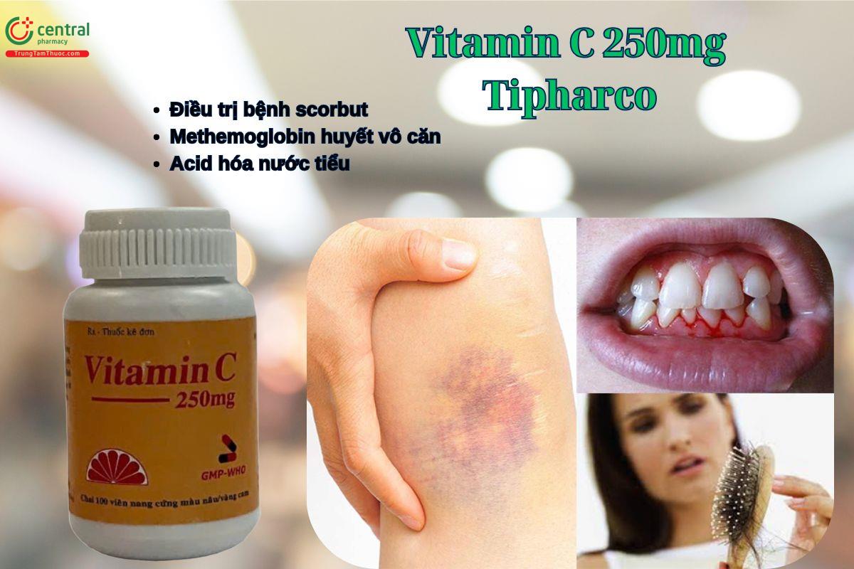 Thuốc Vitamin C 250mg Tipharco - Điều trị bệnh scorbut