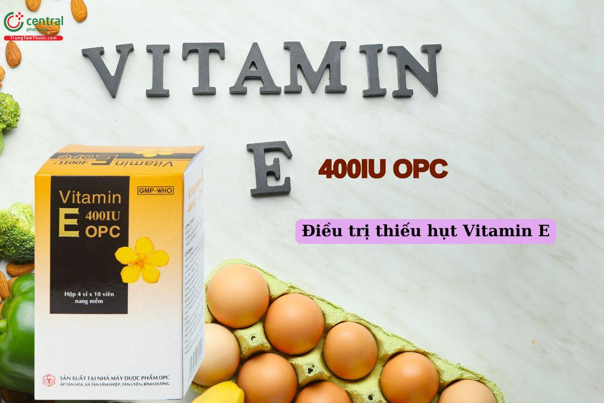 Thuốc Vitamin E 400IU OPC điều trị thiếu hụt Vitamin E