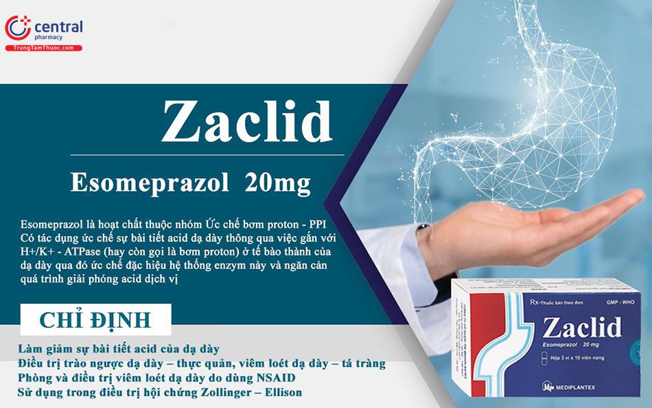 Tác dụng - Chỉ định của Zaclid 20mg