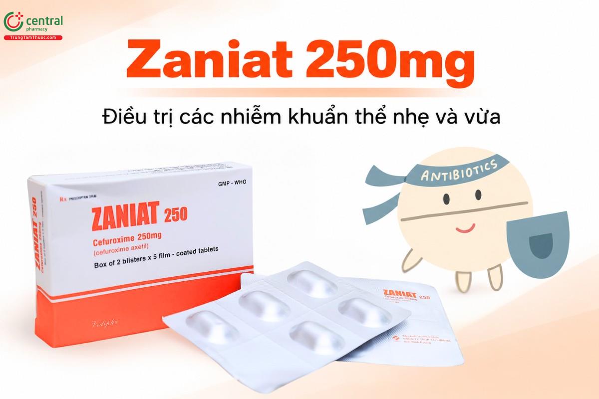 Chỉ định của thuốc Zaniat 250mg