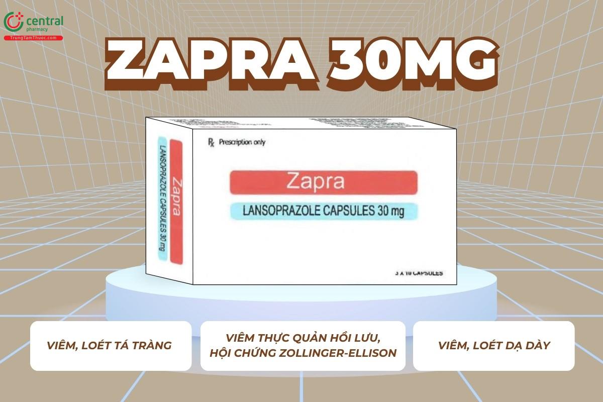 Chỉ định của thuốc Zapra 30mg