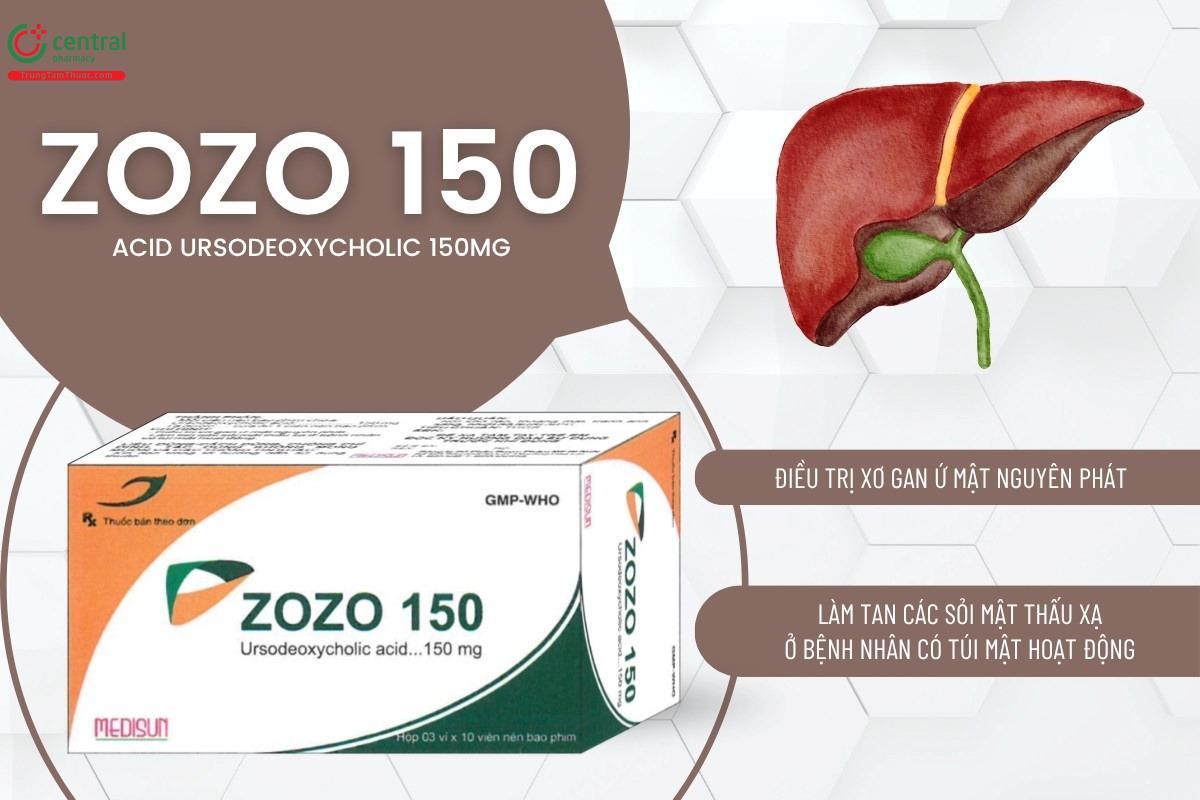 Chỉ định của thuốc Zozo 150