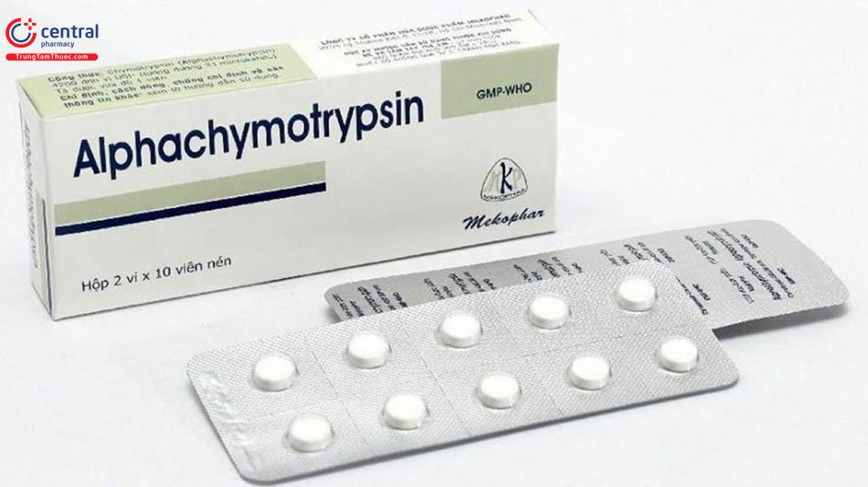 Thuốc kháng viêm Alphachymotrypsin 4.2mg