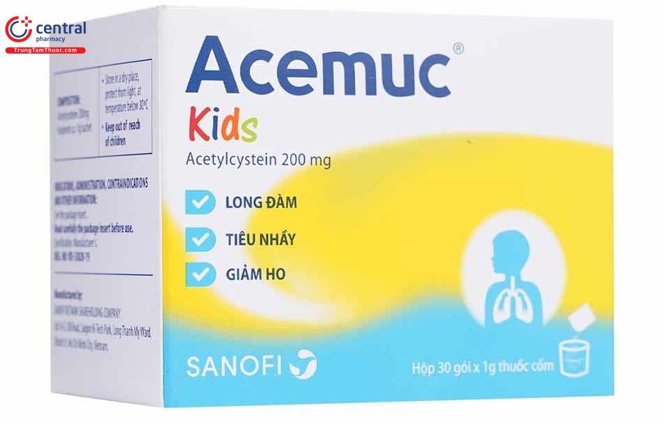 Thuốc Acemuc Kids 200mg