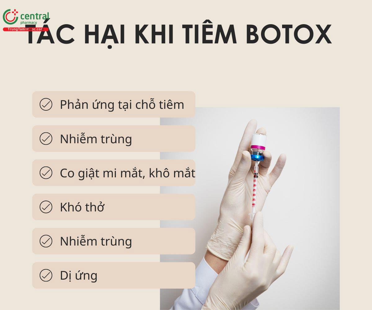 Tác hại khi tiêm Botox