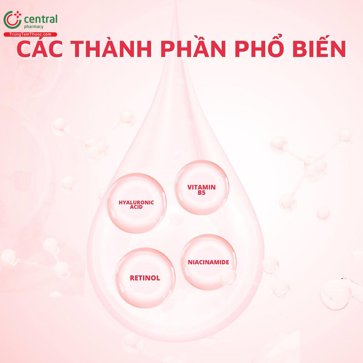 Các thành phần phổ biến