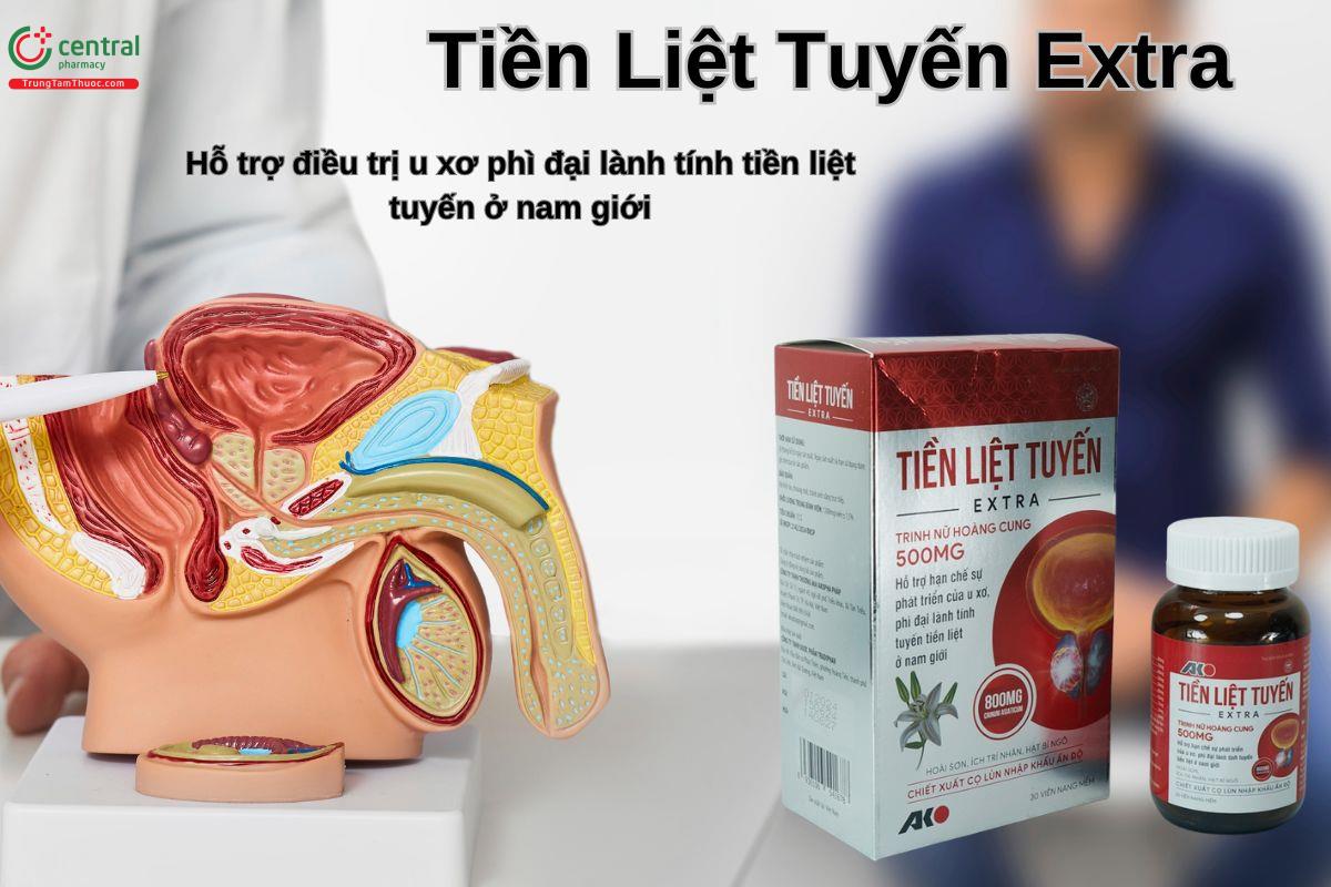 Tiền Liệt Tuyến Extra giúp hạn chế sự phát triển của u xơ, phì đại tuyến tiền liệt 