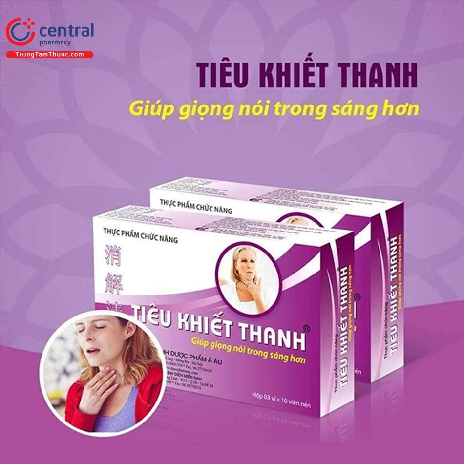 Tiêu khiết thanh giúp giọng nói trong sáng hơn