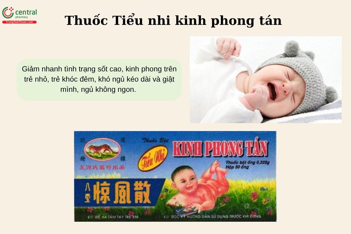 Chỉ định của thuốc Tiểu nhi kinh phong tán