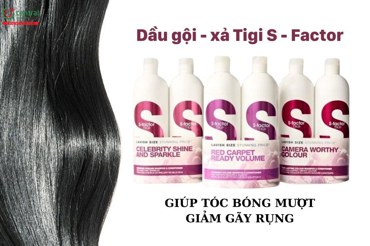 Dầu gội xả cao cấp Tigi S - Factor trắng giúp tóc bóng mượt, giảm gãy rụng