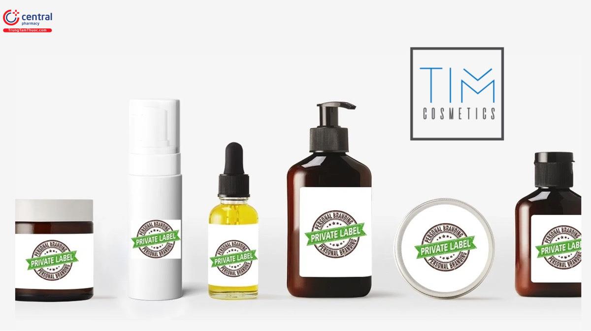 TIM kosmetik cung cấp sản phẩm ở dạng nhãn riêng