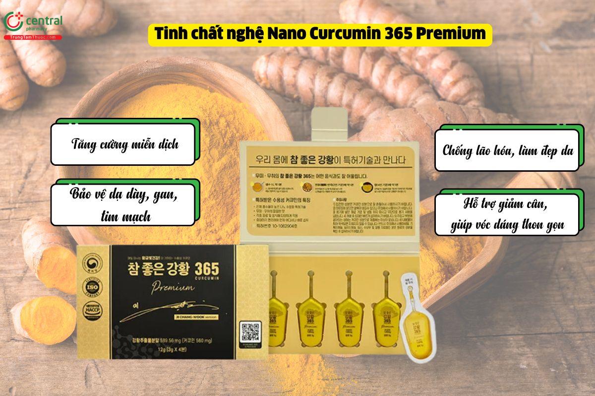 Tinh chất nghệ Nano Curcumin 365 Premium - Chống lão hóa, tăng miễn dịch