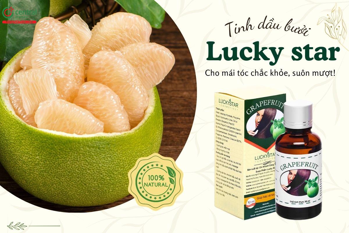 Tinh dầu bưởi Lucky star 30ml dưỡng tóc, giảm tình trạng tóc gãy rụng