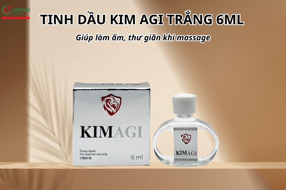 Tinh dầu Kim Agi Trắng 6ml giúp làm ấm, thư giãn khi massage