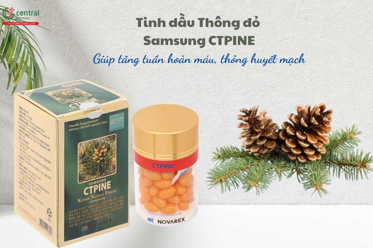 Tinh dầu Thông đỏ Samsung CTPINE - Tăng tuần hoàn máu, thông huyết mạch