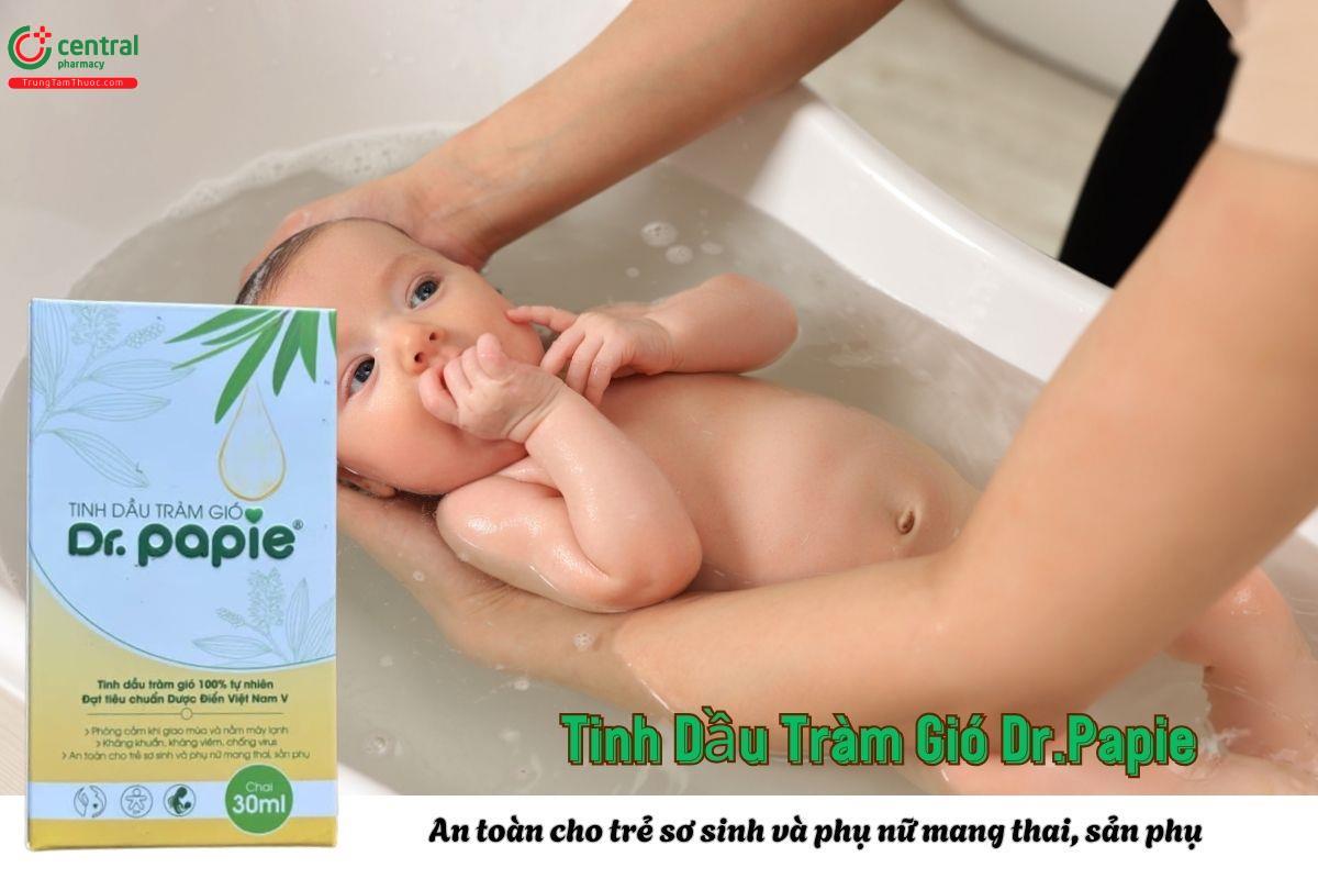 Tinh Dầu Tràm Gió Dr.Papie giúp giữ ấm cho trẻ sơ sinh, trẻ nhỏ