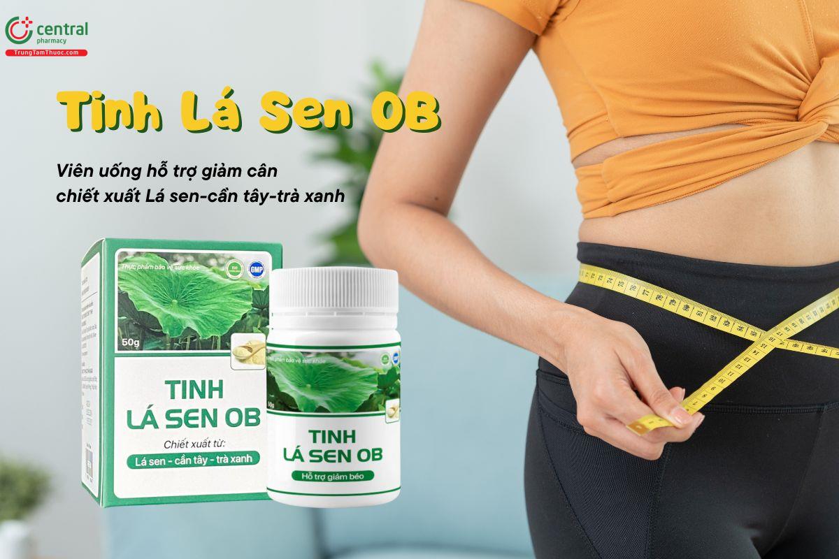 Tinh Lá Sen OB Nasaki hỗ trợ giảm cân, đào thải lượng mỡ thừa cơ thể