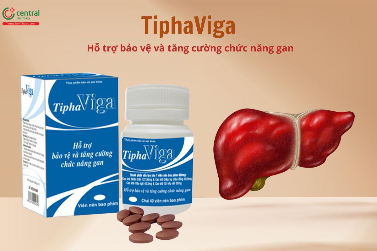 TiphaViga hỗ trợ bảo vệ gan, tăng cường chức năng gan