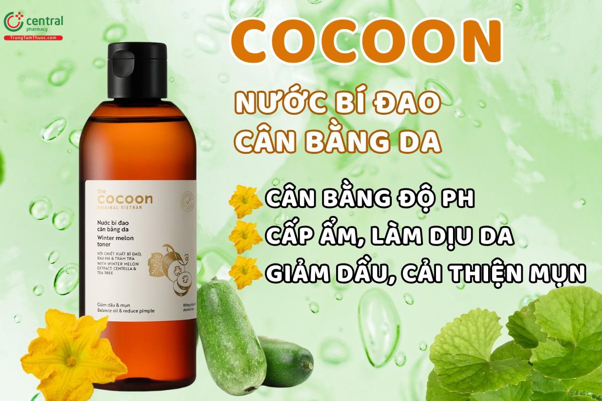 Nước bí đao cân bằng da Cocoon 310ml - Cấp ẩm, làm dịu da, se khít lỗ chân lông