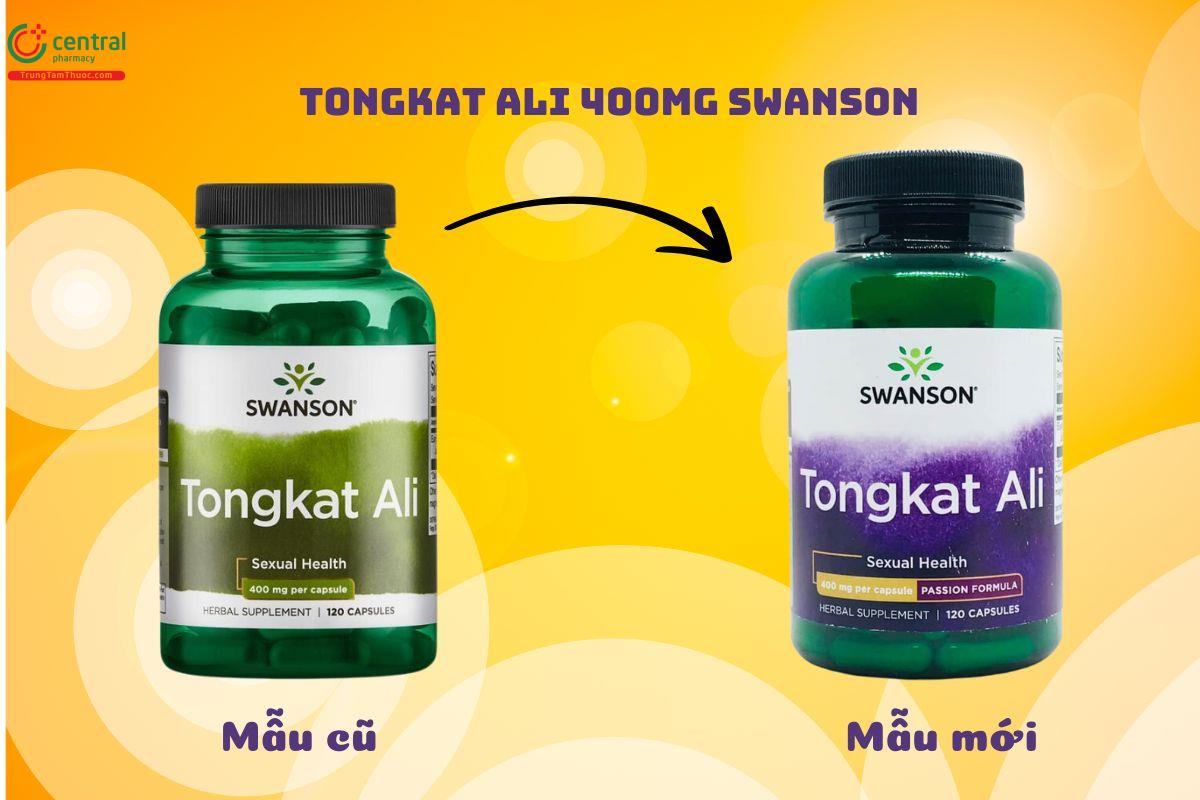 Tongkat Ali 400mg Swanson mẫu mới - cũ