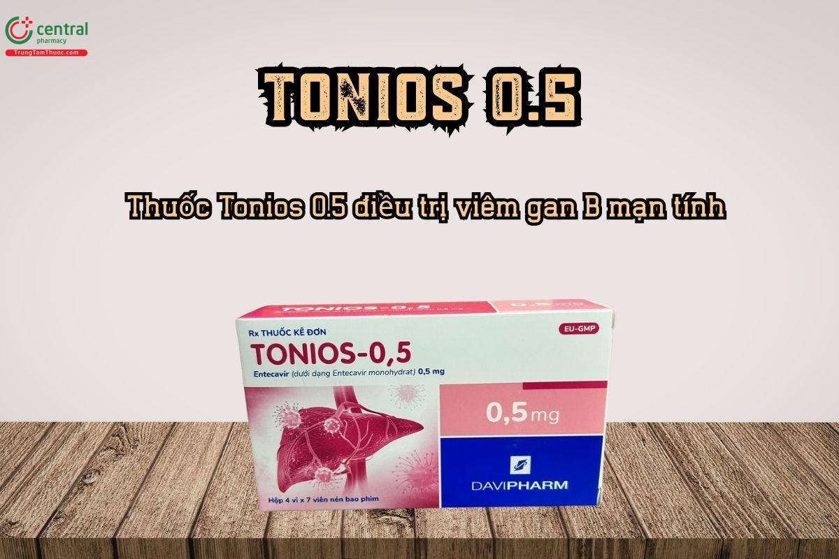 Thuốc Tonios 0.5 điều trị viêm gan B mạn tính
