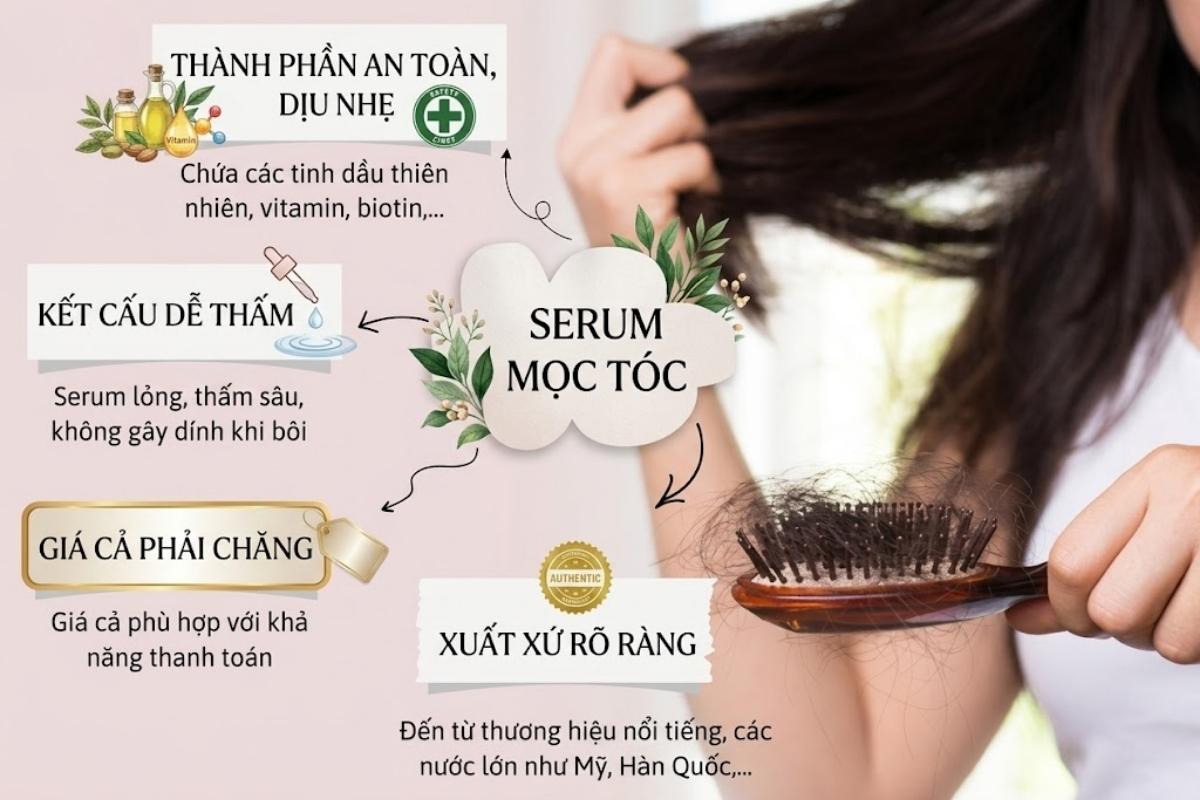 Tiêu chí lựa chọn serum mọc tóc