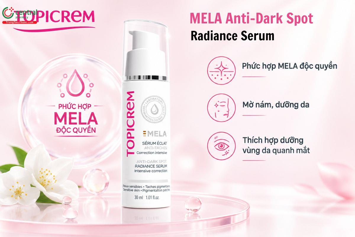 Serum chống thâm nám, dưỡng sáng da Topicrem MELA Anti-Dark Spot Radiance