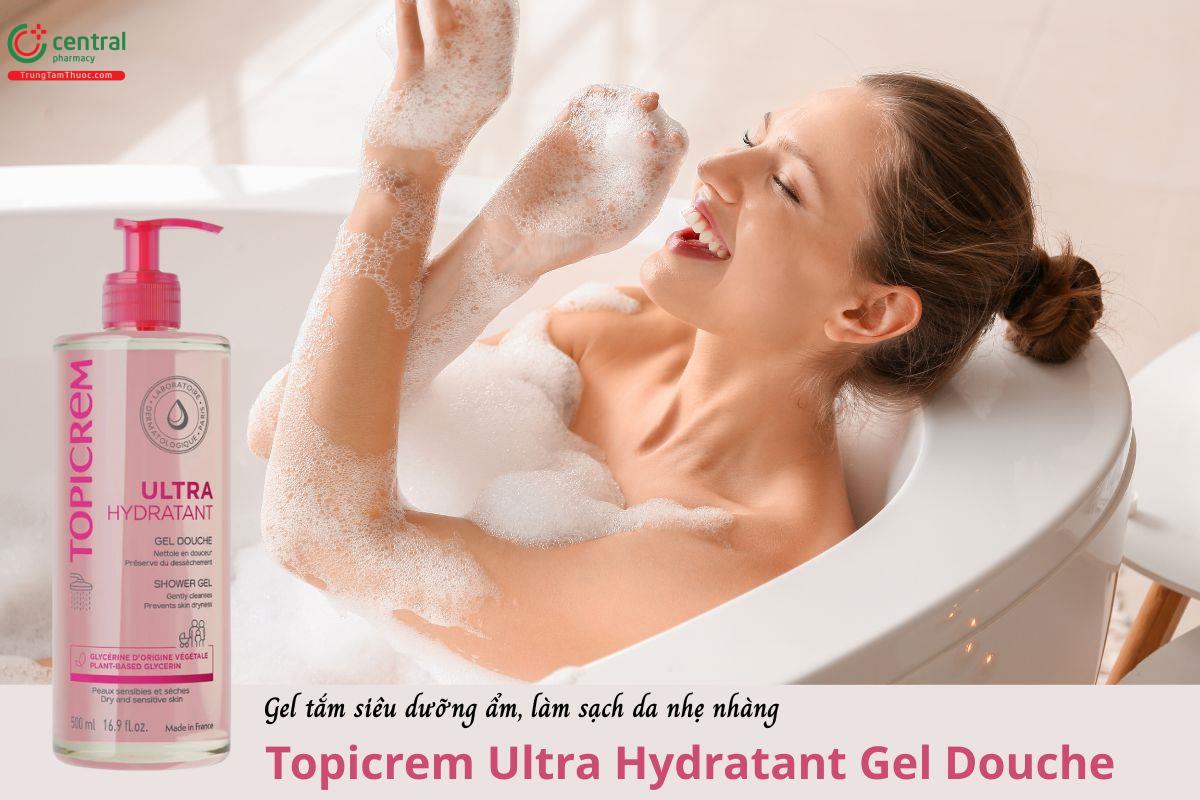 Gel tắm siêu dưỡng ẩm Topicrem Ultra Hydratant Gel Douche