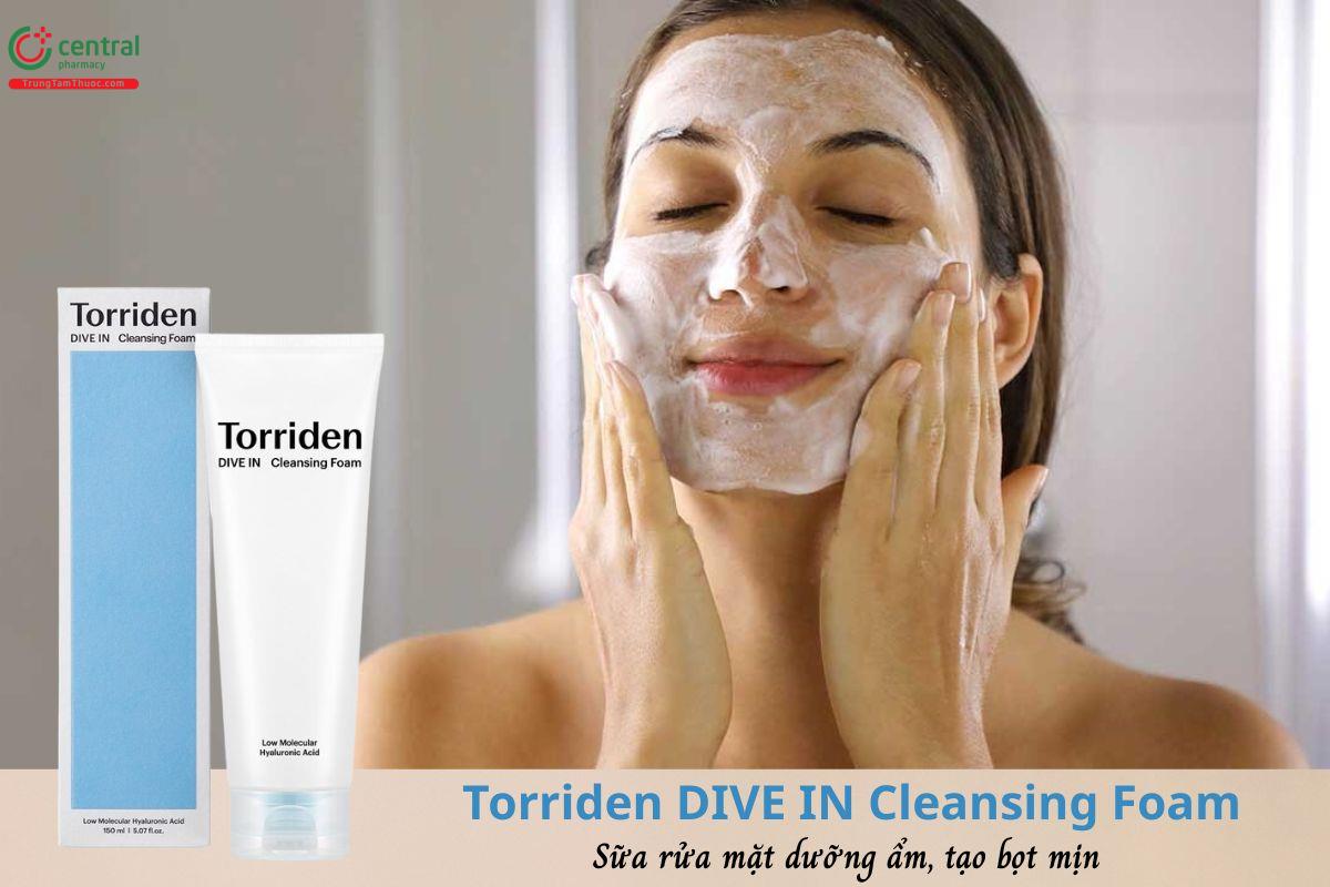 Sữa rửa mặt Torriden DIVE IN Cleansing Foam sạch da. dưỡng ẩm