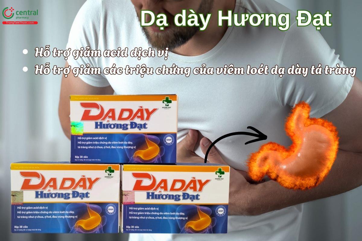 Dạ Dày Hương Đạt giúp giảm các triệu chứng của viêm loét dạ dày tá tràng
