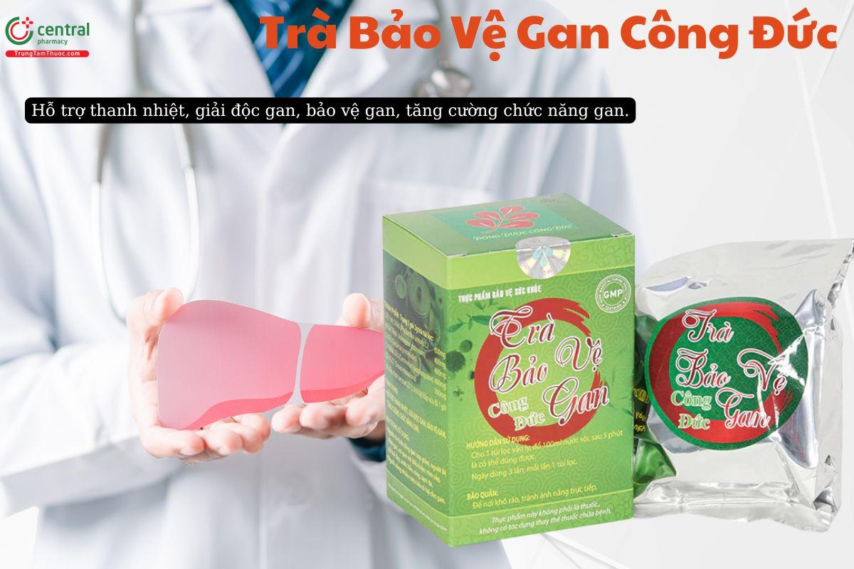 Trà Bảo Vệ Gan Công Đức giúp thanh nhiệt, giải độc gan