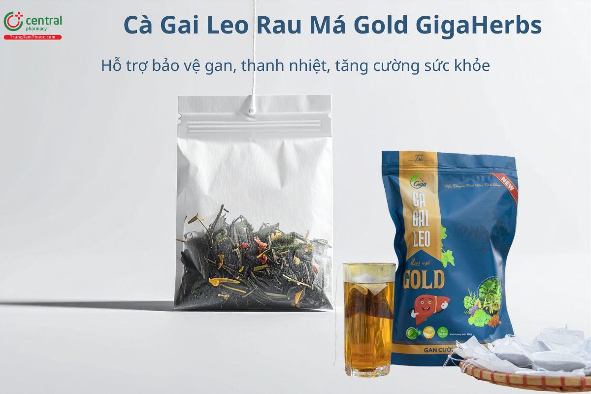 Cà Gai Leo Rau Má Gold GigaHerbs hỗ trợ bảo vệ gan, thanh nhiệt
