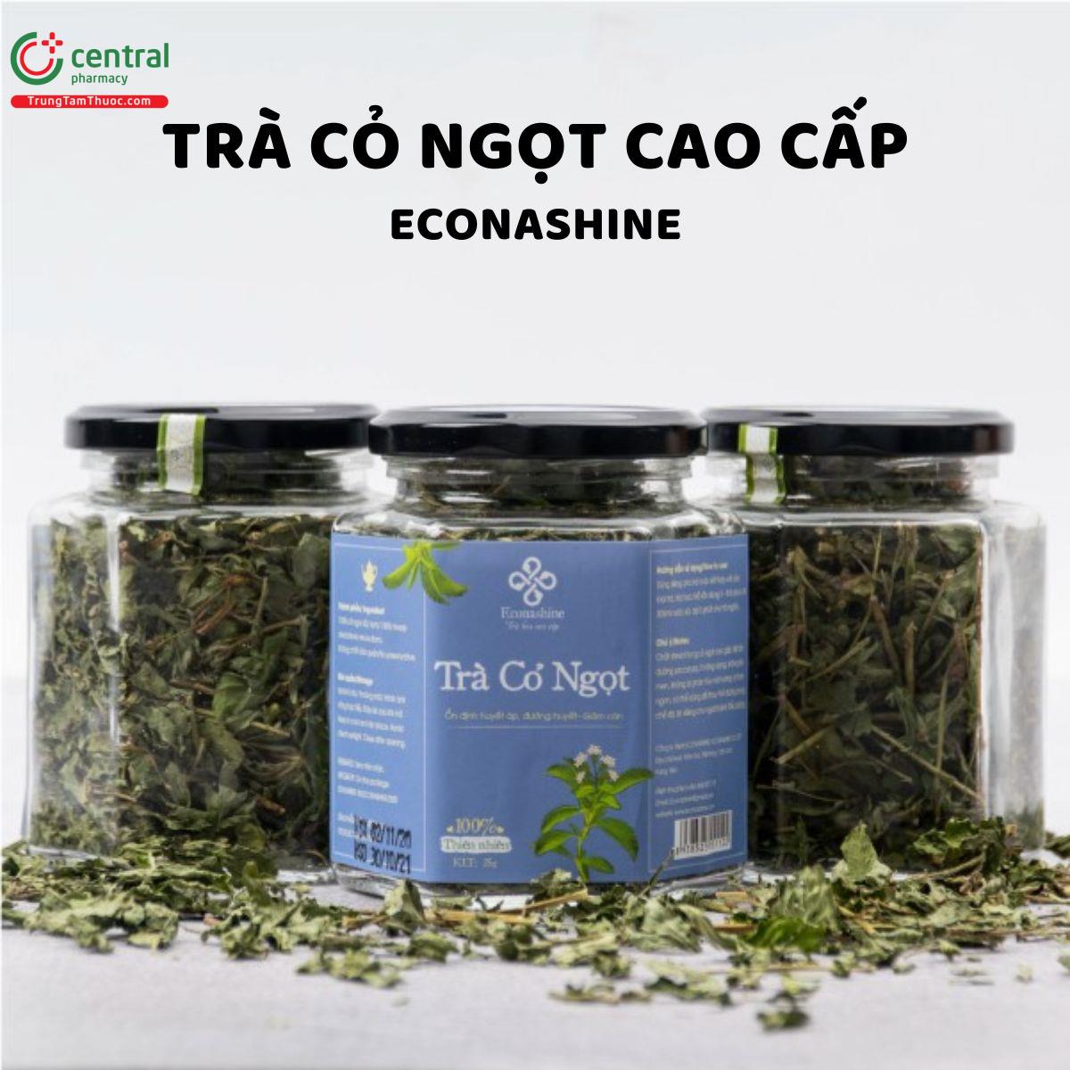 Trà cỏ ngọt Econashine (Lọ thủy tinh) giúp thanh lọc cơ thể, ổn định huyết áp