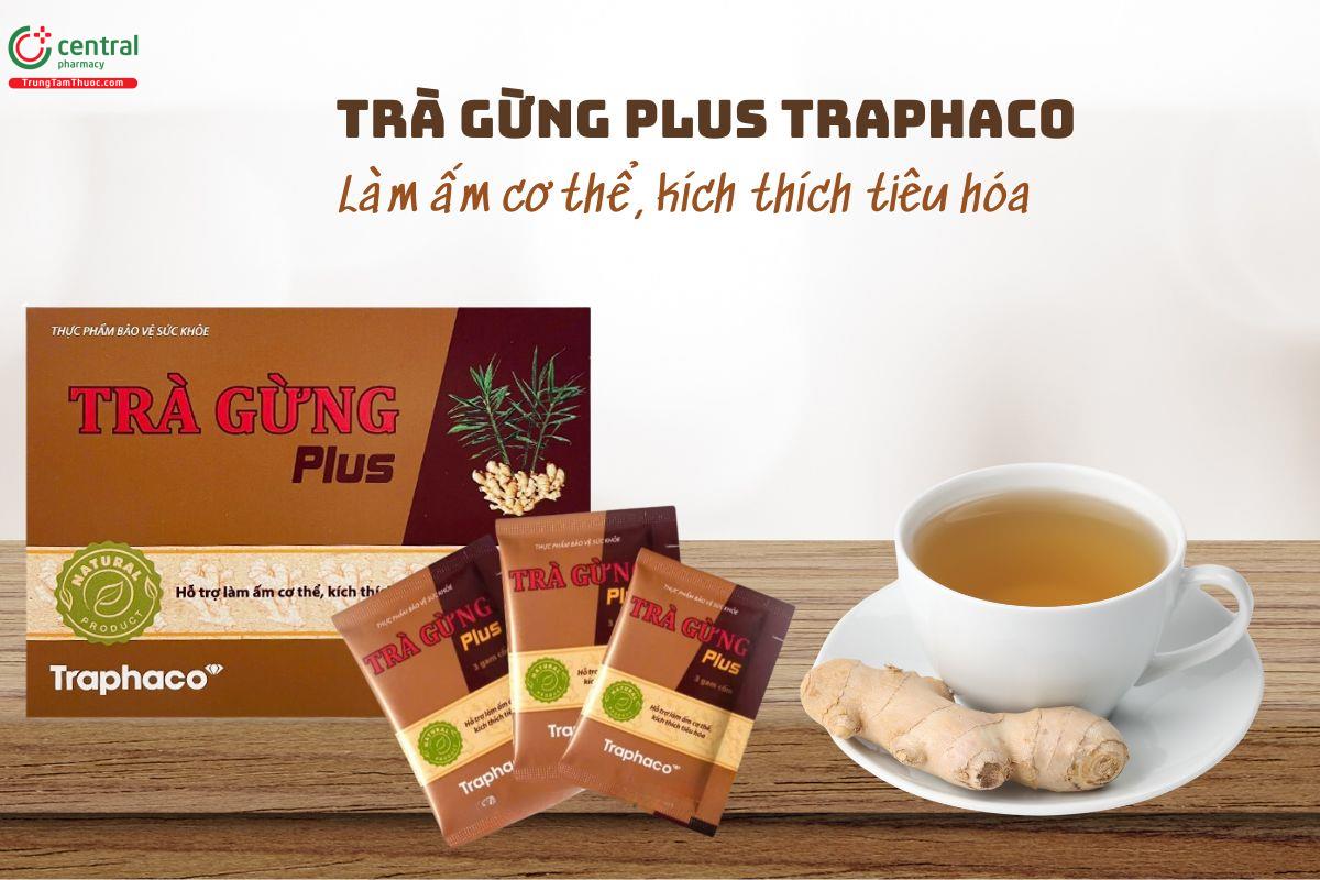 Trà Gừng Plus Traphaco - Làm ấm cơ thể, kích thích tiêu hóa