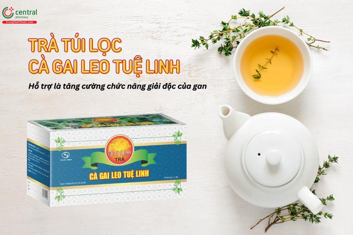 Trà túi lọc Cà Gai Leo Tuệ Linh tăng cường chức năng giải độc gan