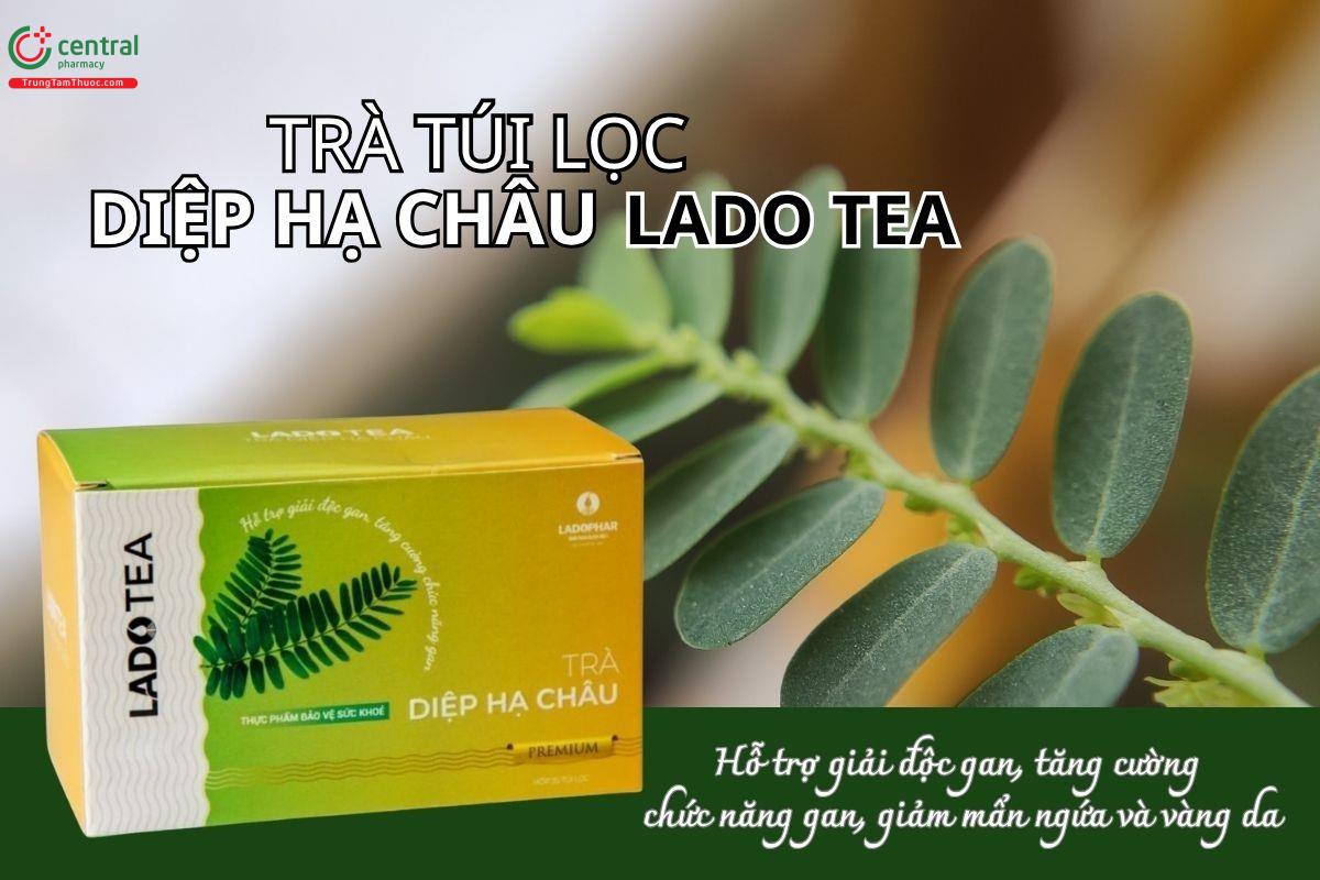 Trà túi lọc Diệp Hạ Châu Lado Tea hỗ trợ giải độc gan, tăng cường chức năng gan, giảm mẩn ngứa và vàng da