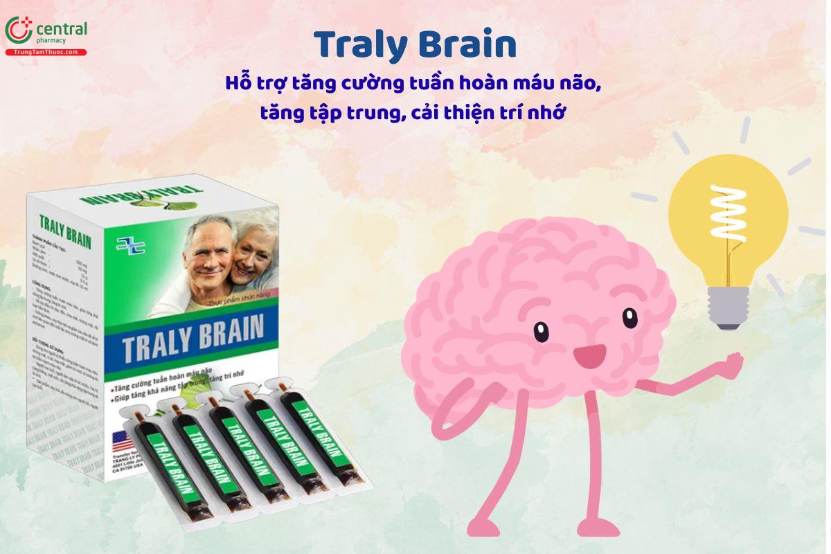 Traly Brain giúp hỗ trợ tăng cường trí nhớ, tăng khả năng tập trung