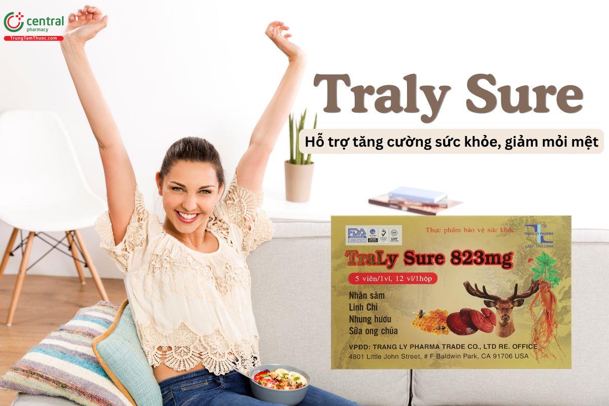 TraLy Sure 823mg có công dụng gì?