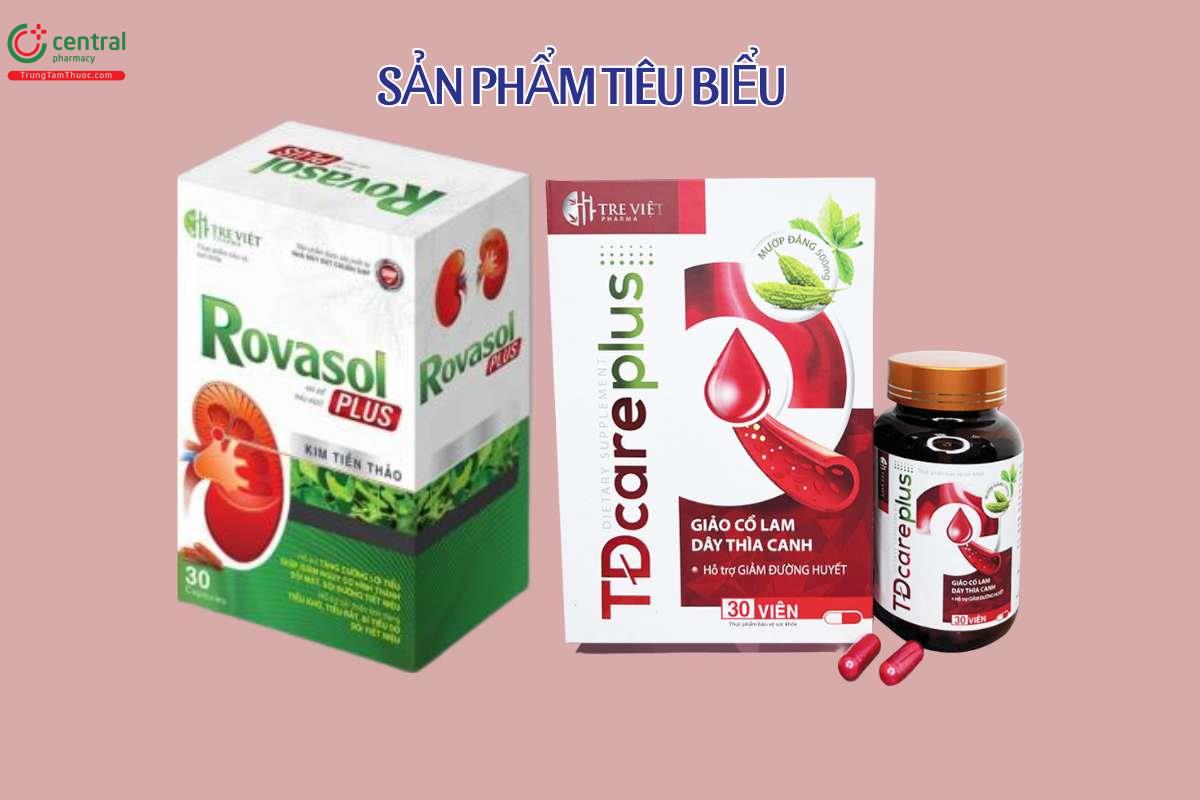 Một số sản phẩm của Tre Việt Pharma