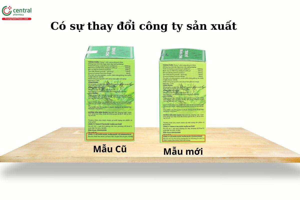 Thay đổi mẫu mẫ sản phẩm Trinh nữ hoàng cung