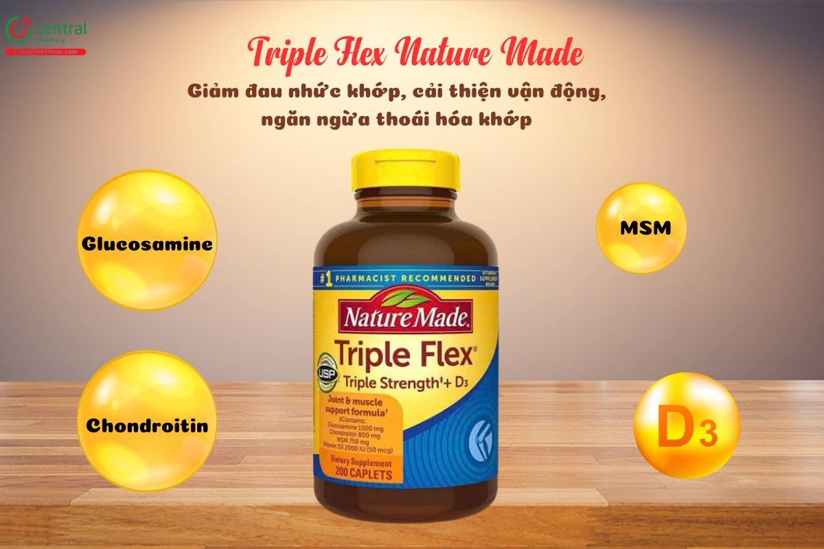 Triple Flex Nature Made bảo vệ sụn khớp, cải thiện vận động