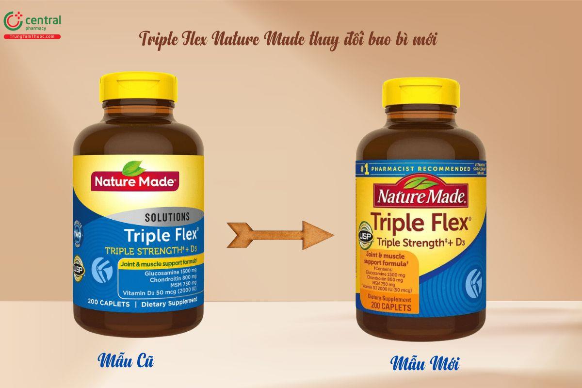 Triple Flex Nature Made mẫu cũ - mới