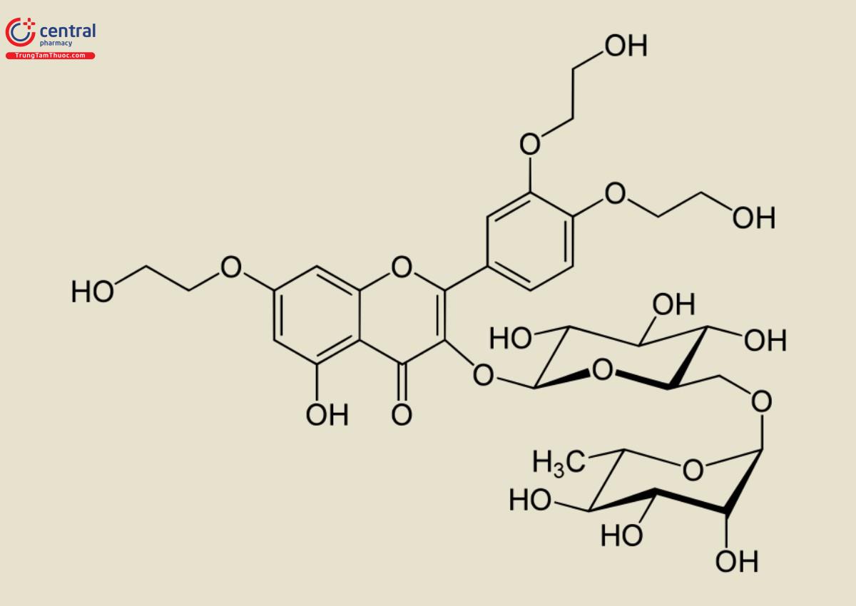 Công thức hóa học của Troxerutin