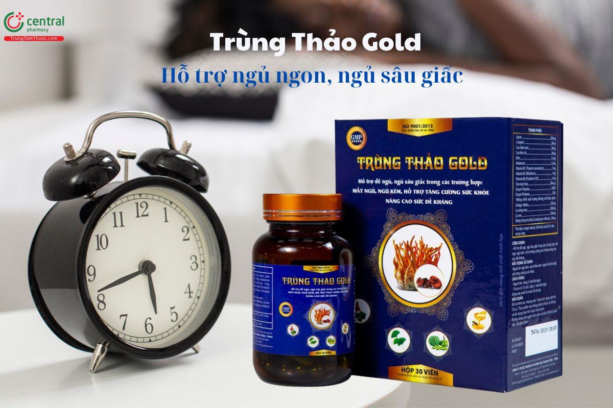 Trùng Thảo Gold - Giúp ngủ ngon, tăng cường sức khỏe