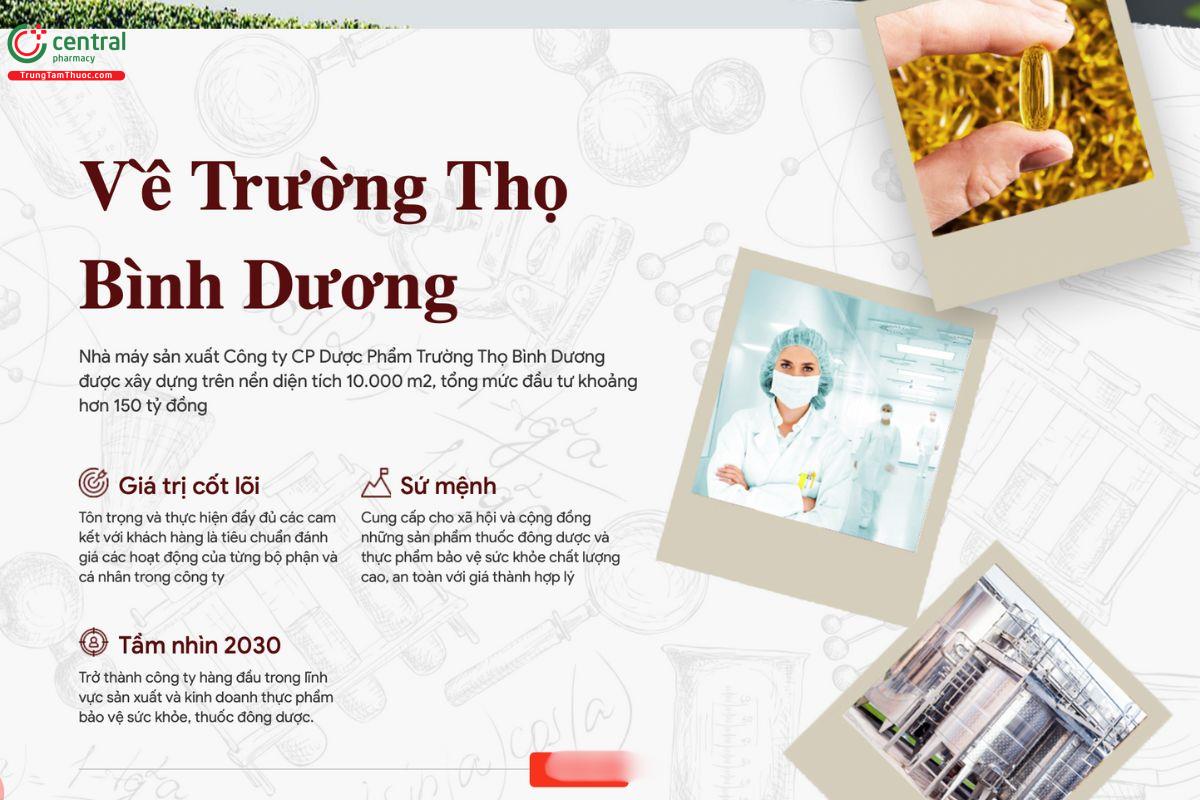 Công ty Cổ phần Dược phẩm Trường Thọ Bình Dương có mã số thuế là 3702506113