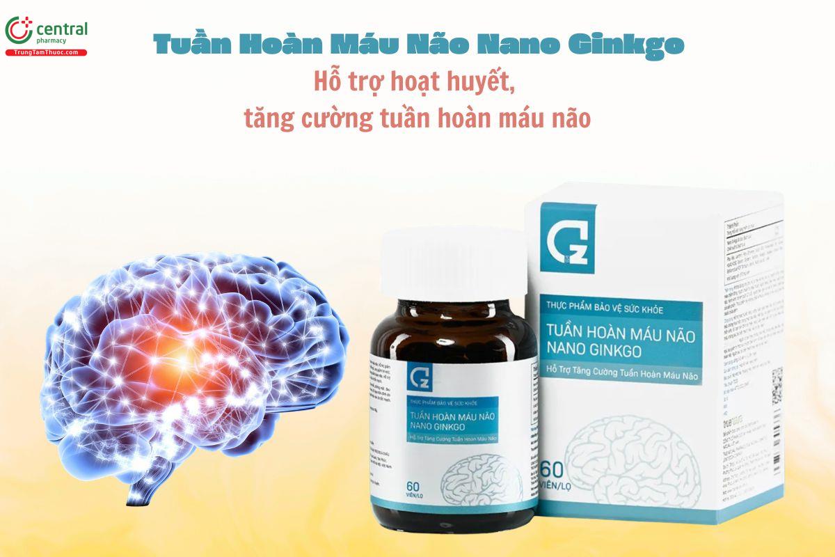 Tuần Hoàn Máu Não Nano Ginkgo giúp hoạt huyết, tăng tuần hoàn não